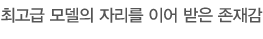 최고급 모델의 자리를 이어 받은 존재감
